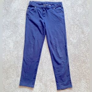 Hanna Andersson Pants, Navy Blue, Slacks, Soft, Adjustable Waist, 140cm (US 10)